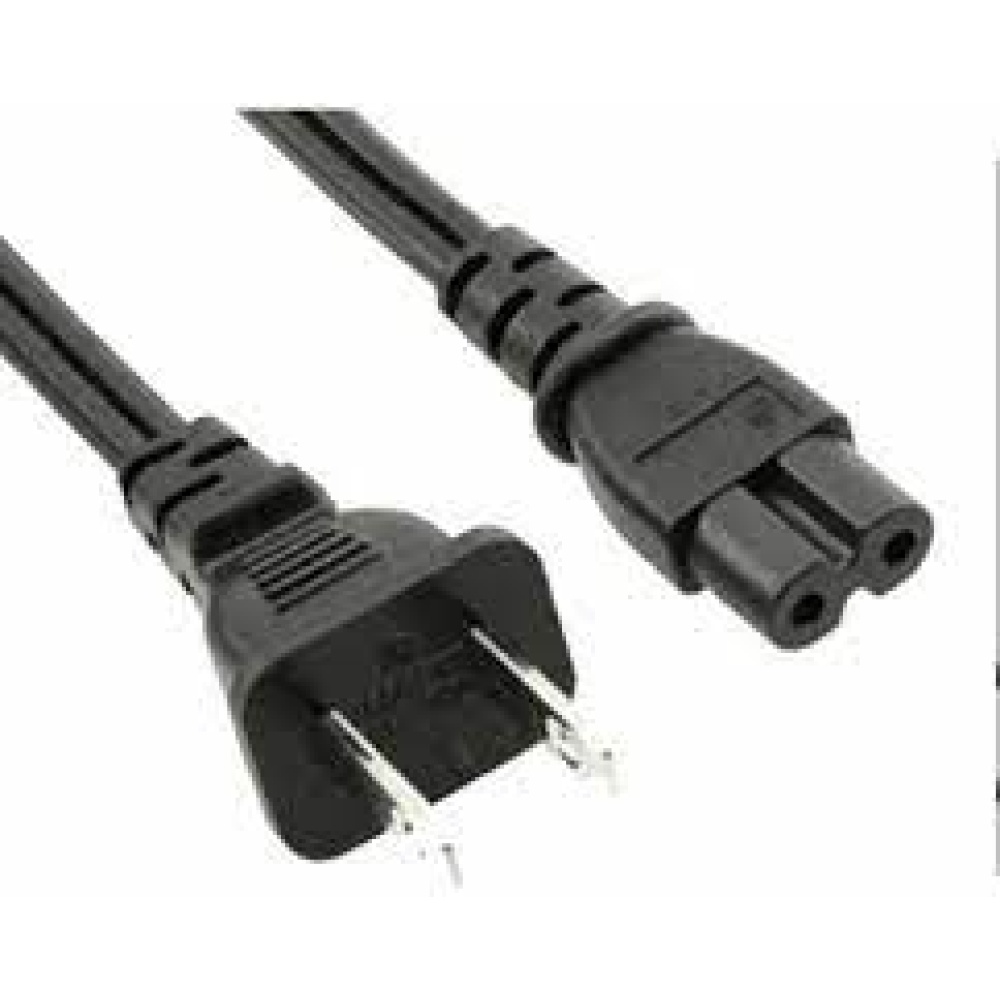 Cable Corriente Poder Para Cargador Laptop 2 Polos Tipo 8