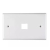 Faceplate 1 Toma Blanco