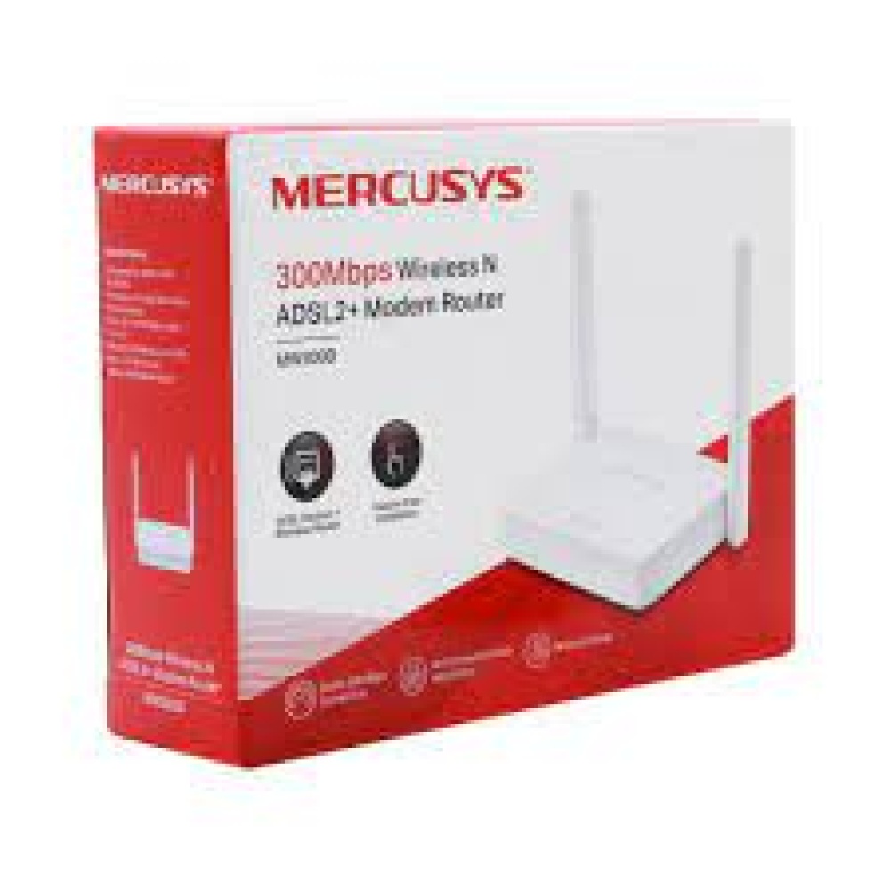 Modem Router Wifi Aba Adsl2 Mercusys Mw300d 2 Antenas