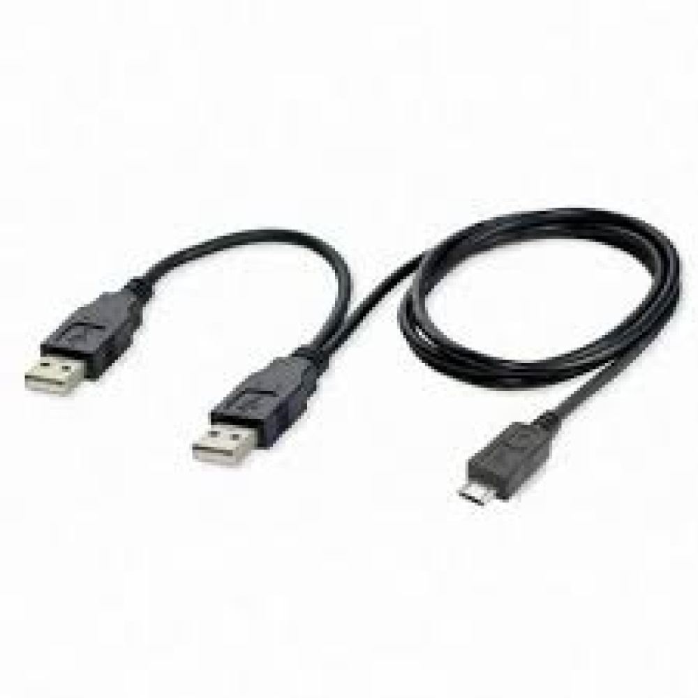 Cable Usb To Mini Usb 5pin Y Usb P/Reproductor De Disco Duro (Wl-97)