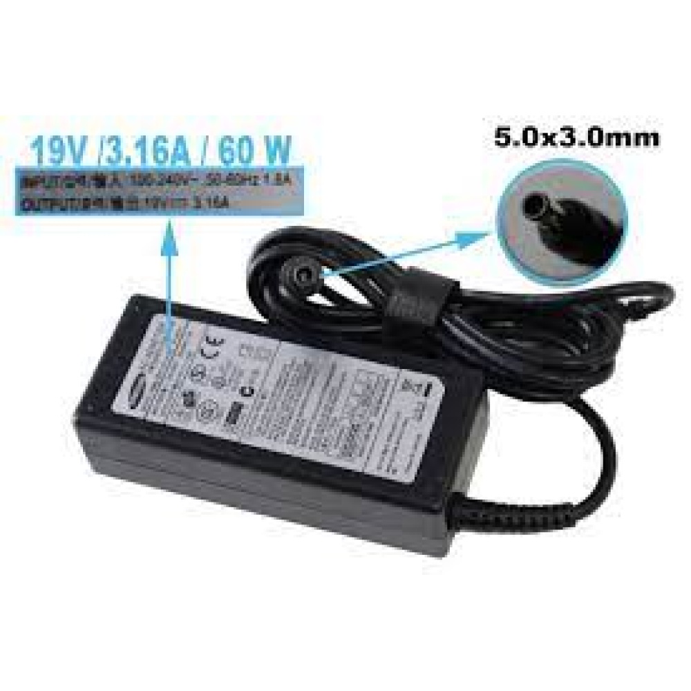 Cargador De Laptop Samsung 19v 3.16a 5.0x3.0mm