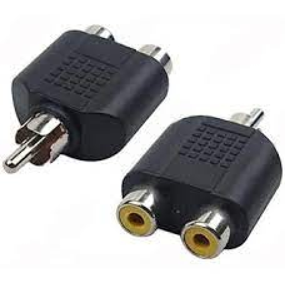 Adaptador Splitter Macho Rca A 2 Rca Hembra