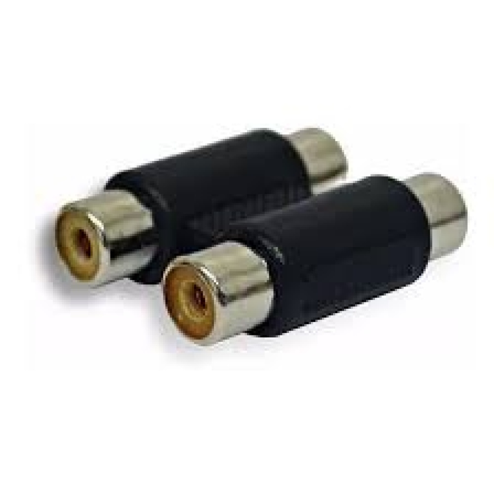 CONECTOR ADAPTADOR UNION DOBLE RCA HEMBRA