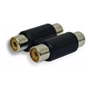 CONECTOR ADAPTADOR UNION DOBLE RCA HEMBRA