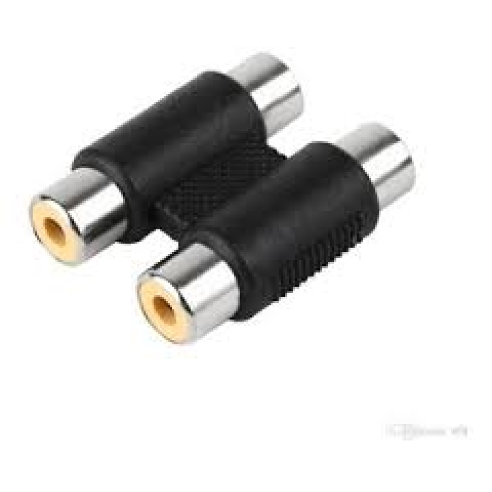 Conector Adaptador Unión Doble Rca Hembra