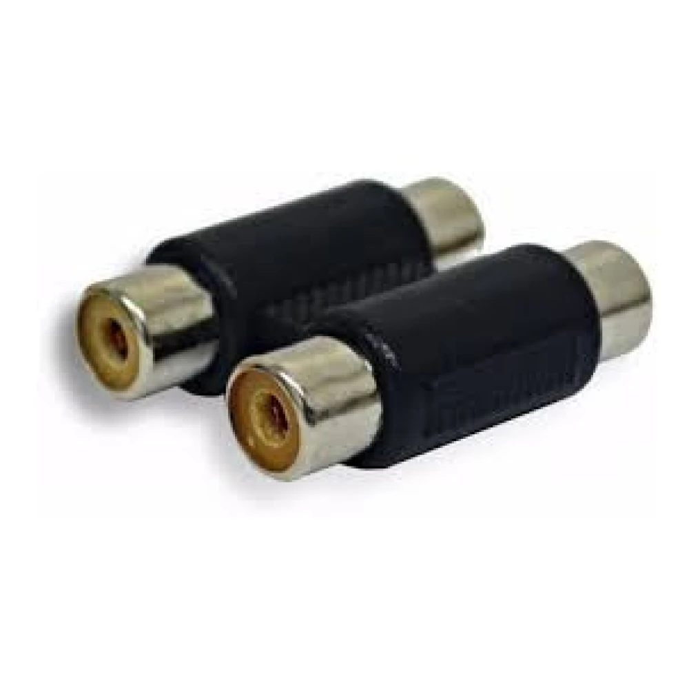 Conector Adaptador Unión Doble Rca Hembra