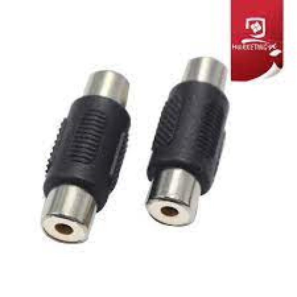 Adaptador Union Audio Rca Hembra A Rca Hembra