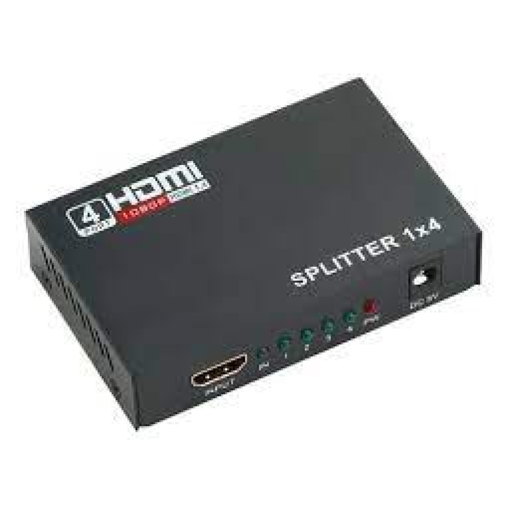 Splitter Hdmi 1x4 Conecta 1 Entrada 4 Salidas Multiplicador