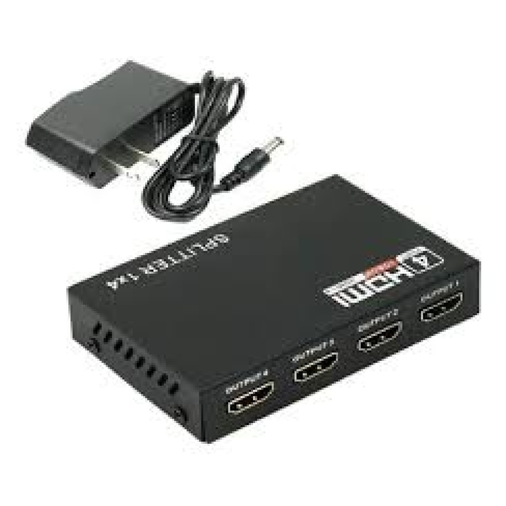 SPLITTER HDMI 1X4 CONECTA 1 ENTRADA 4 SALIDAS MULTIPLICADOR