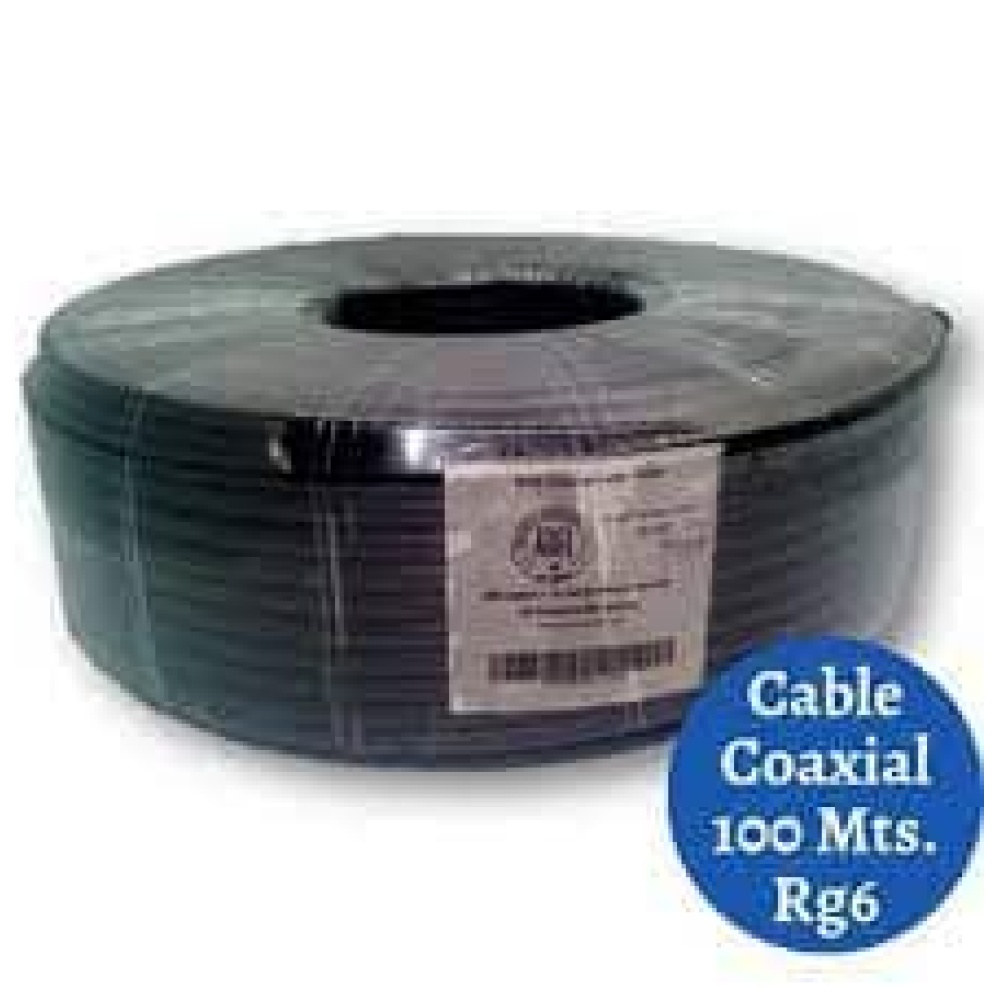 Cable Coaxial 100 Metros. Rg6 para tv