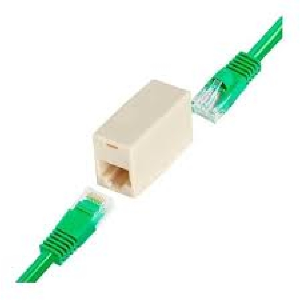 ADAPTADOR UNIÓN RJ45 CAT 5 Y CAT 6