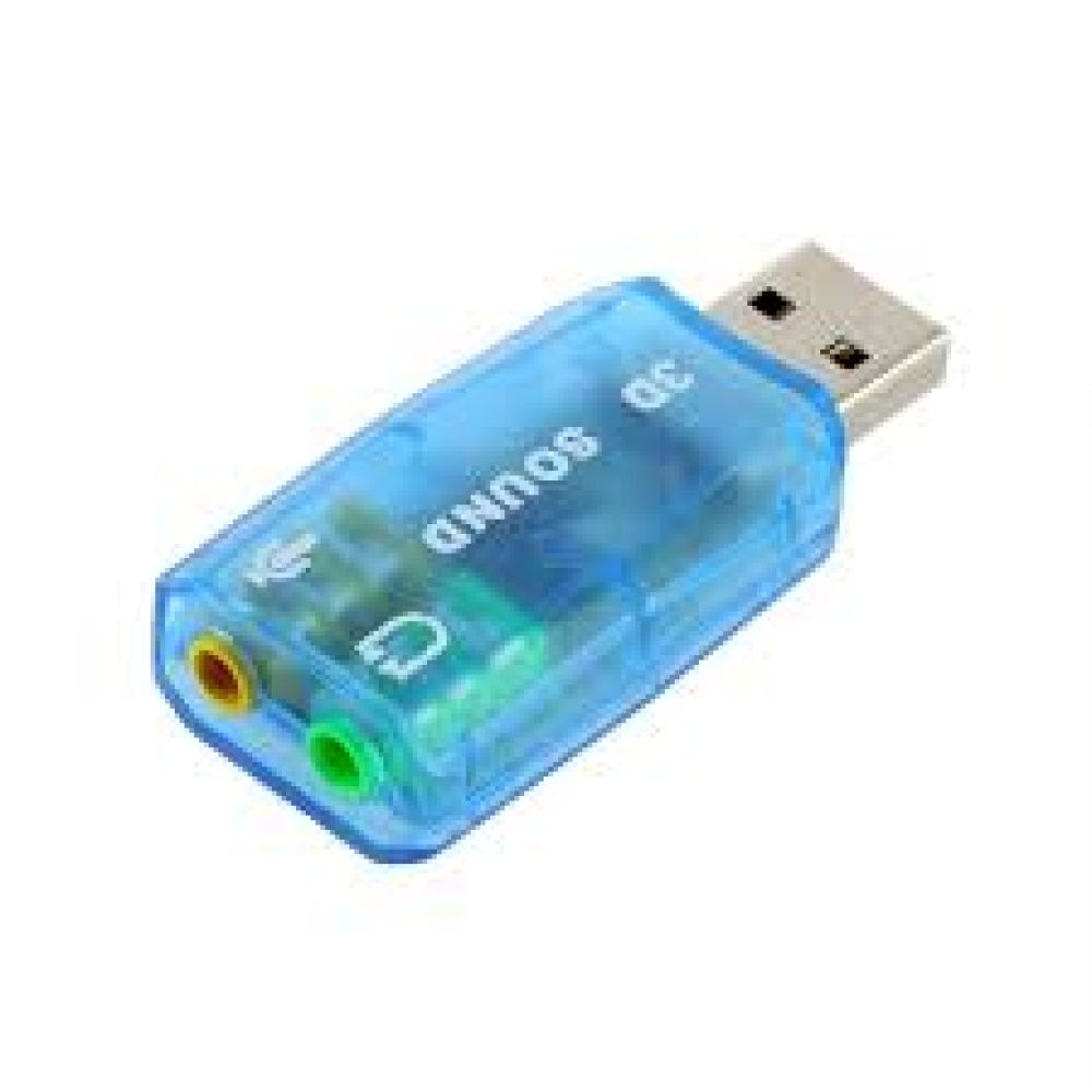 Tarjeta De Sonido 5.1 Usb 2.0 Virtual 3d Para Pc Y Laptop