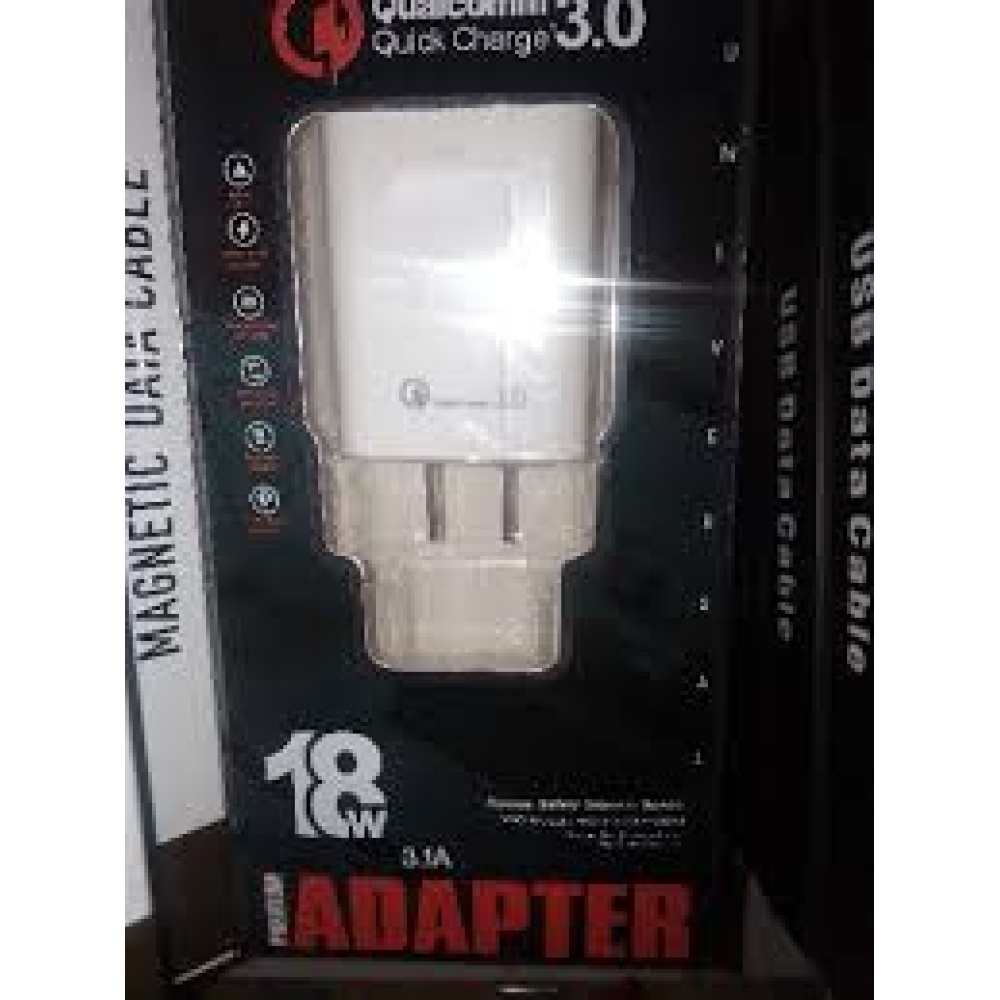 Taco Cargador Telefónico 3.0 18w Usb con cable tipo C