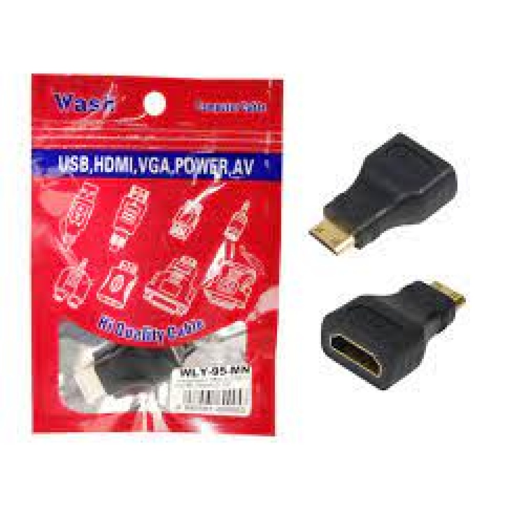 Adaptador Mini Hdmi A Hdmi Wash Modelo Wly-95-Mc