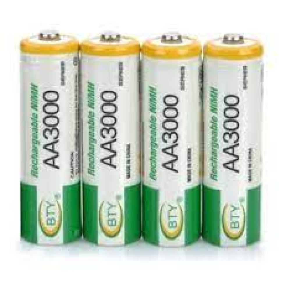 PILAS RECARGABLES DOBLE AA BTY 3.000 mAh