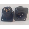 Conector De Chasis Canon Xlr Macho Para Empotrar