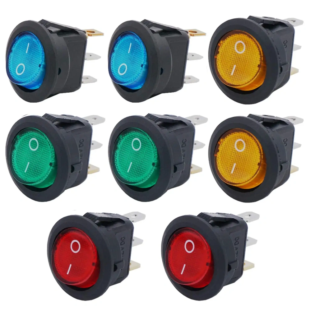 Interruptor Redondo Onoff Led 3pin