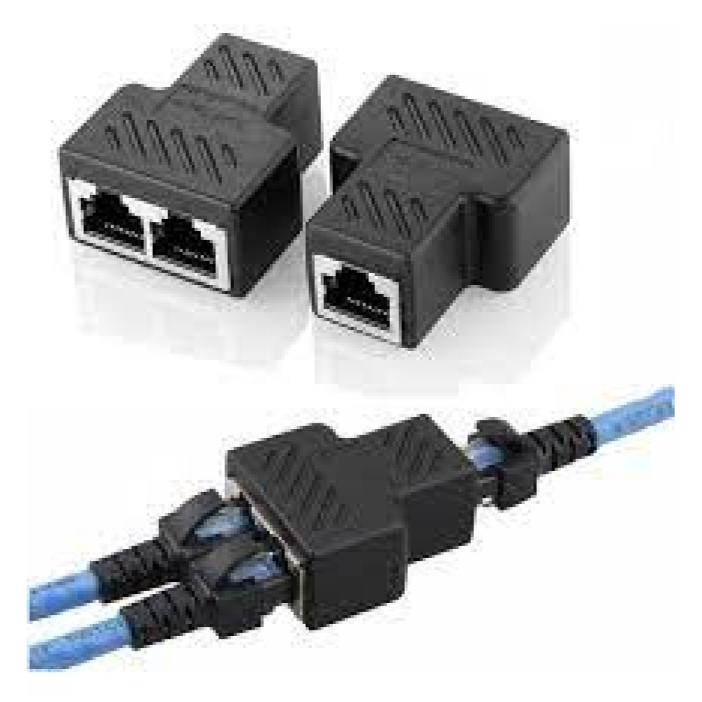 Ethernet Divisor Rj45 Dama 2 Conector Divisor Rj45 Doble