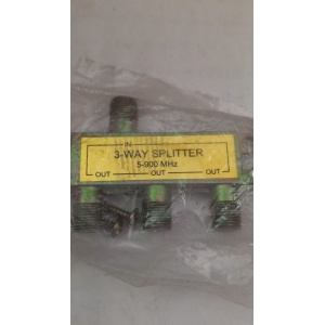 Splitter De 3 Vias, 1 in 3 out, Cable Coaxial