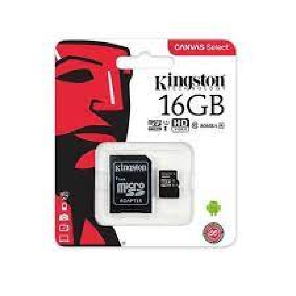 Memoria Micro Sd Kingston 16 Gb 100% Clase 10