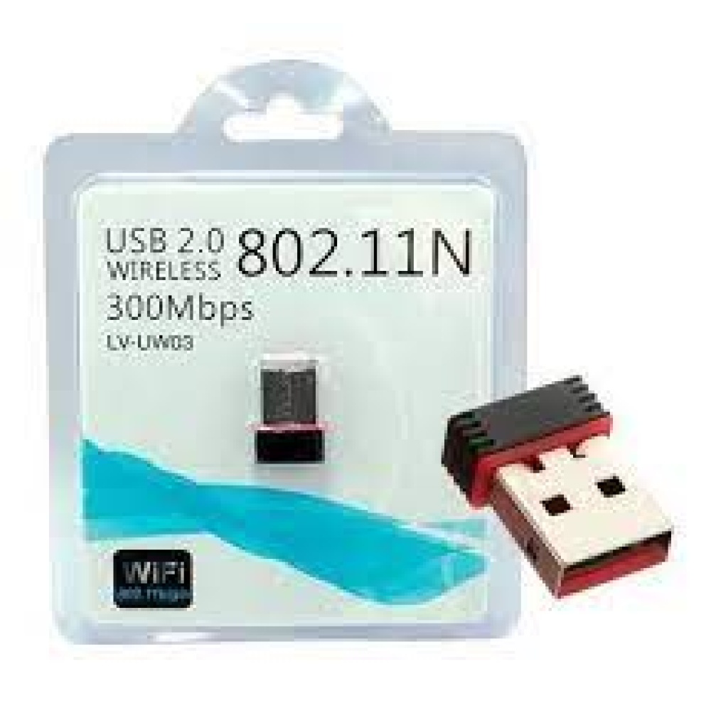 Tarjeta Adaptadora Mini usb wifi 2.0 300mbps 802.11n