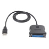 Cable Usb A Paralelo De Impresora Db25