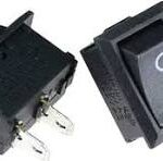 switch interruptor de botón 10x15mm SPST 2Pin 3A 250V KCD11 interruptor basculante de encendido/apagado a presión 10MM