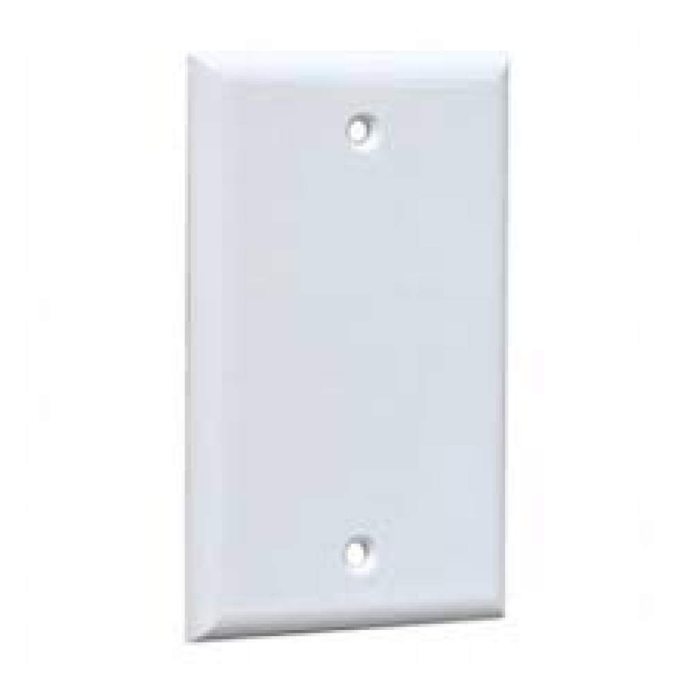 Tapa siega cajetin 4x2 plastica blanca