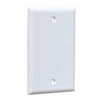 Tapa siega cajetin 4x2 plastica blanca