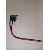 Pulsador de Bocina Rect 10A 125V 6A 250V con Cable Negro Rojo KCD1 LY601