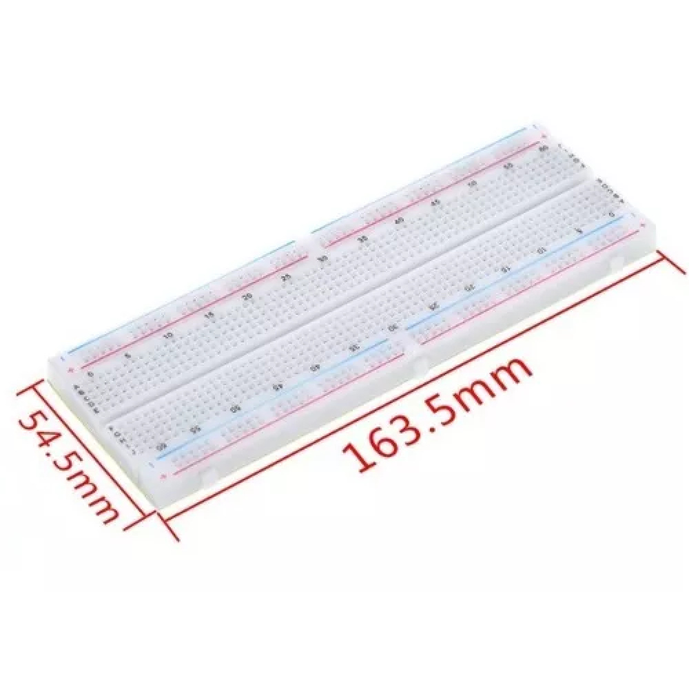 Protoboard Mb 102 De 830 Puntos Pcb Sin Soldadura Breadboard