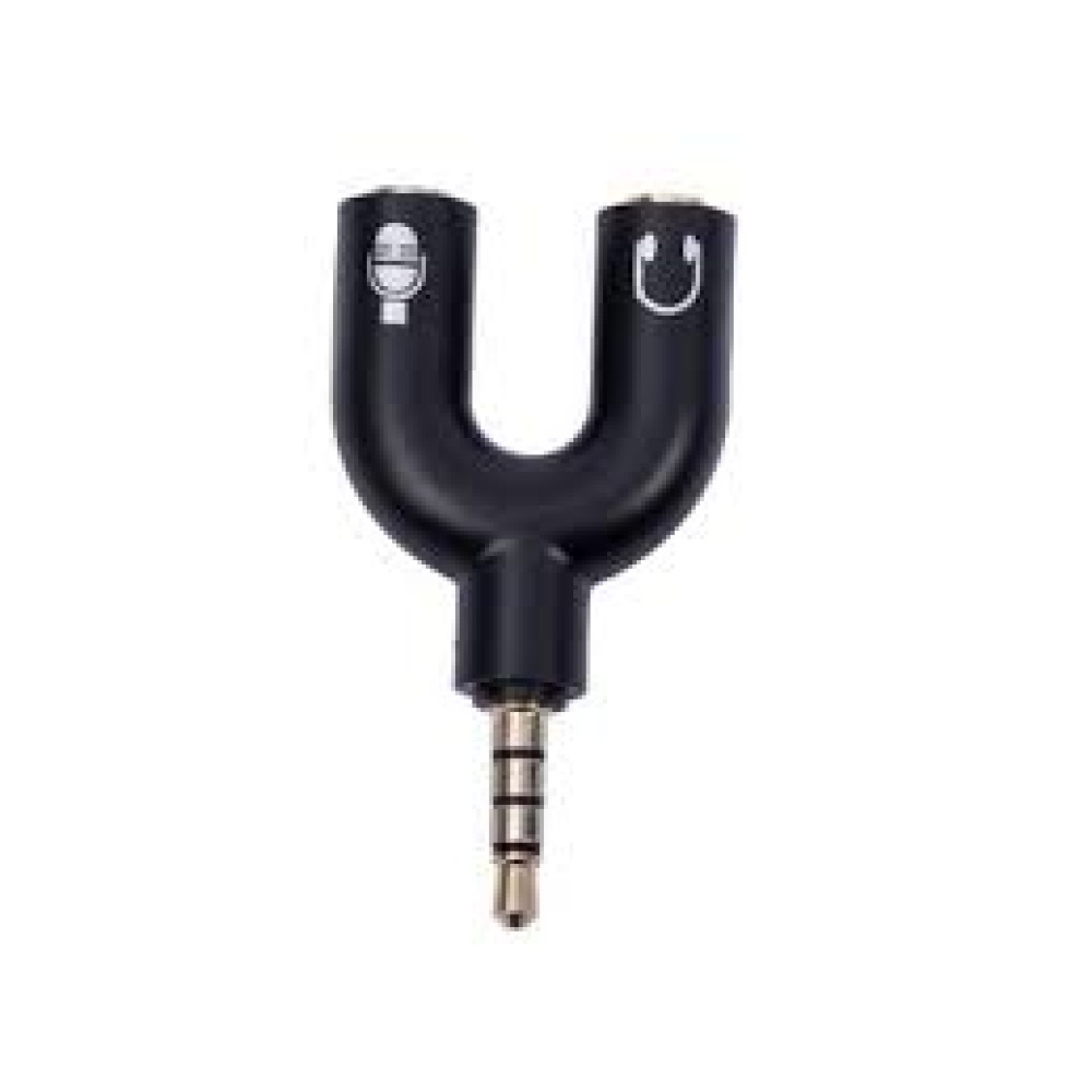 Adaptador de Audio 3.5 mm para Auriculares y Micrófono - Conector de 3.5 mm para Jack de Audífonos y Micrófono