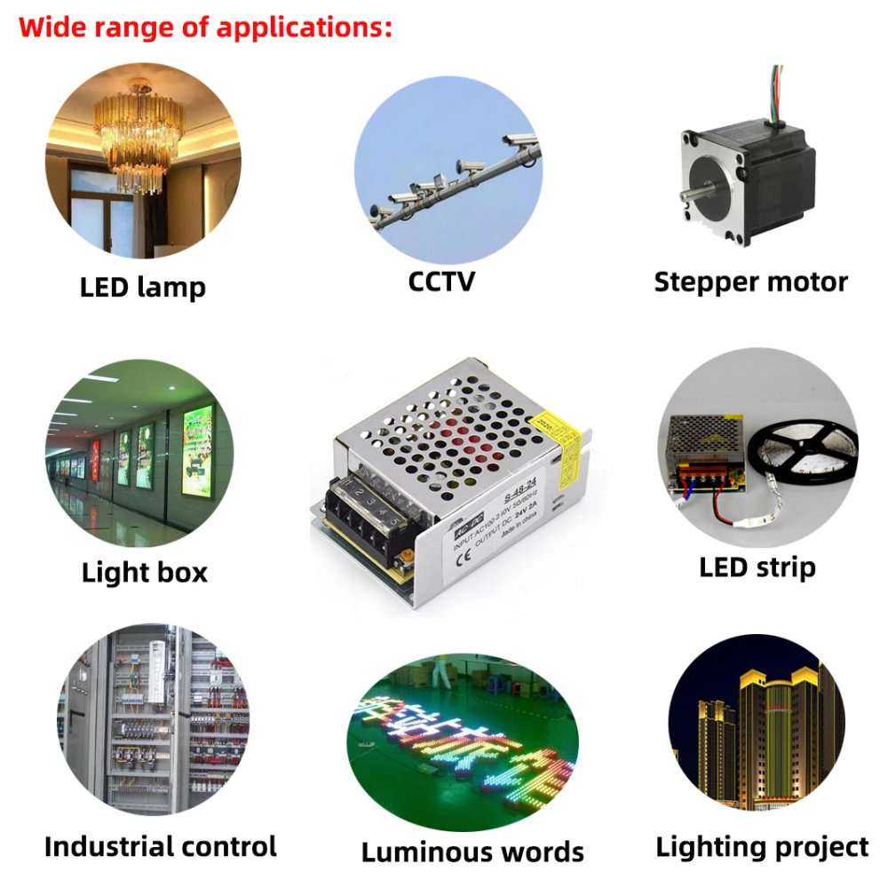 Fuente de alimentación conmutada LED 12V 1.25A 15 vatios convertidor de transformador regulado CA 110V-220V a CC 12