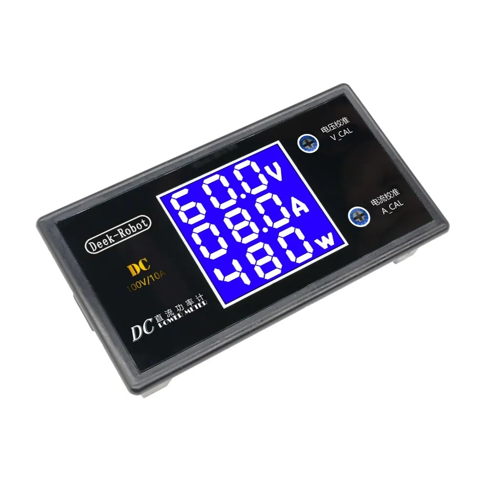 Voltímetro Digital LCD, amperímetro, vatímetro, medidor de potencia de corriente de voltaje, Detector de voltios, Monitor DC 0 a 100V 10A 1000W