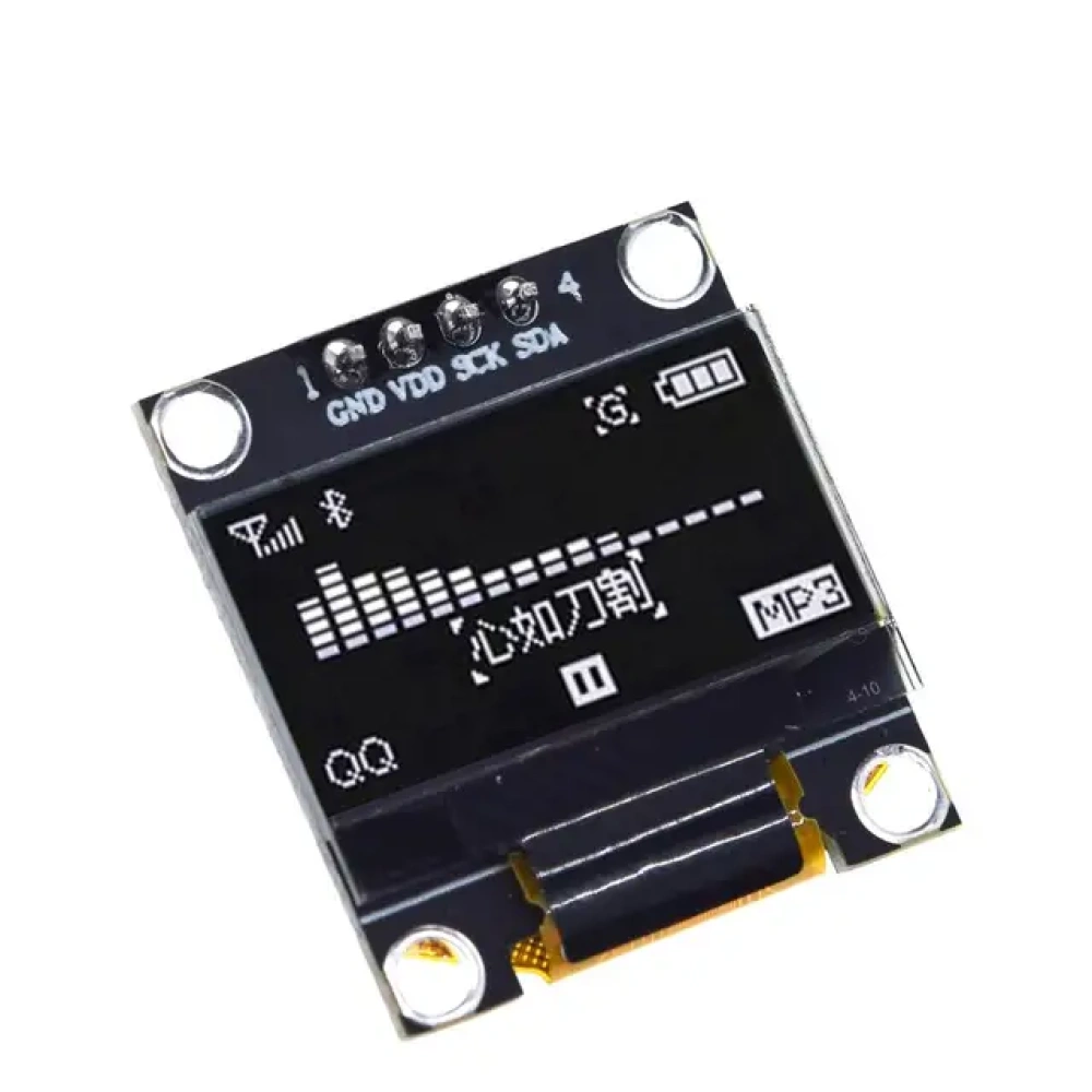 Módulo de pantalla OLED blanco serial IIC de 0,96 pulgadas con certificación ROHS de TZT, 128 x 64, I2C, SSD1306, 12864, placa de pantalla LCD para Arduino