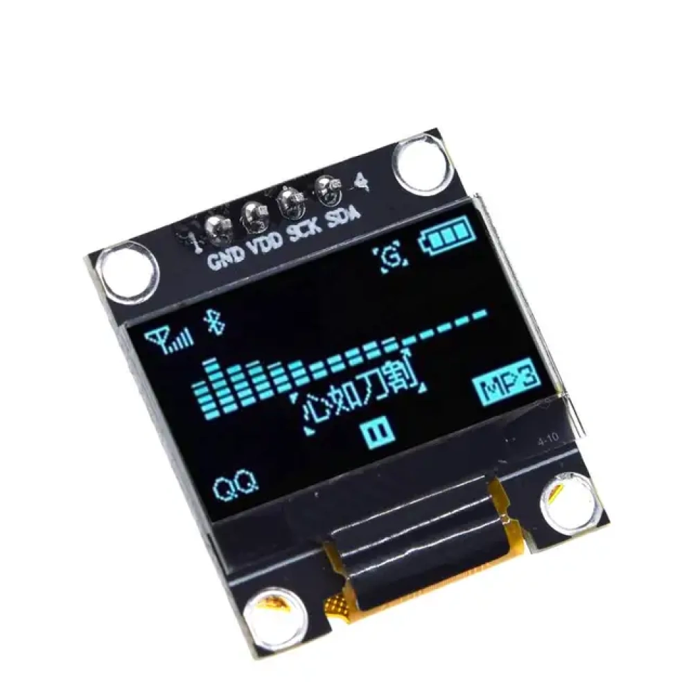 Módulo de pantalla OLED blanco serial IIC de 0,96 pulgadas con certificación ROHS de TZT, 128 x 64, I2C, SSD1306, 12864, placa de pantalla LCD para Arduino