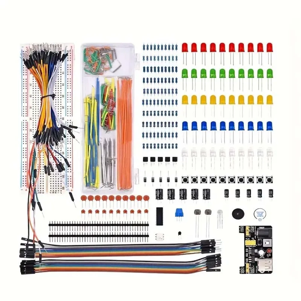 Kit de inicio para proyectos de bricolaje de 830 piezas/caja para Arduino UNO R3,