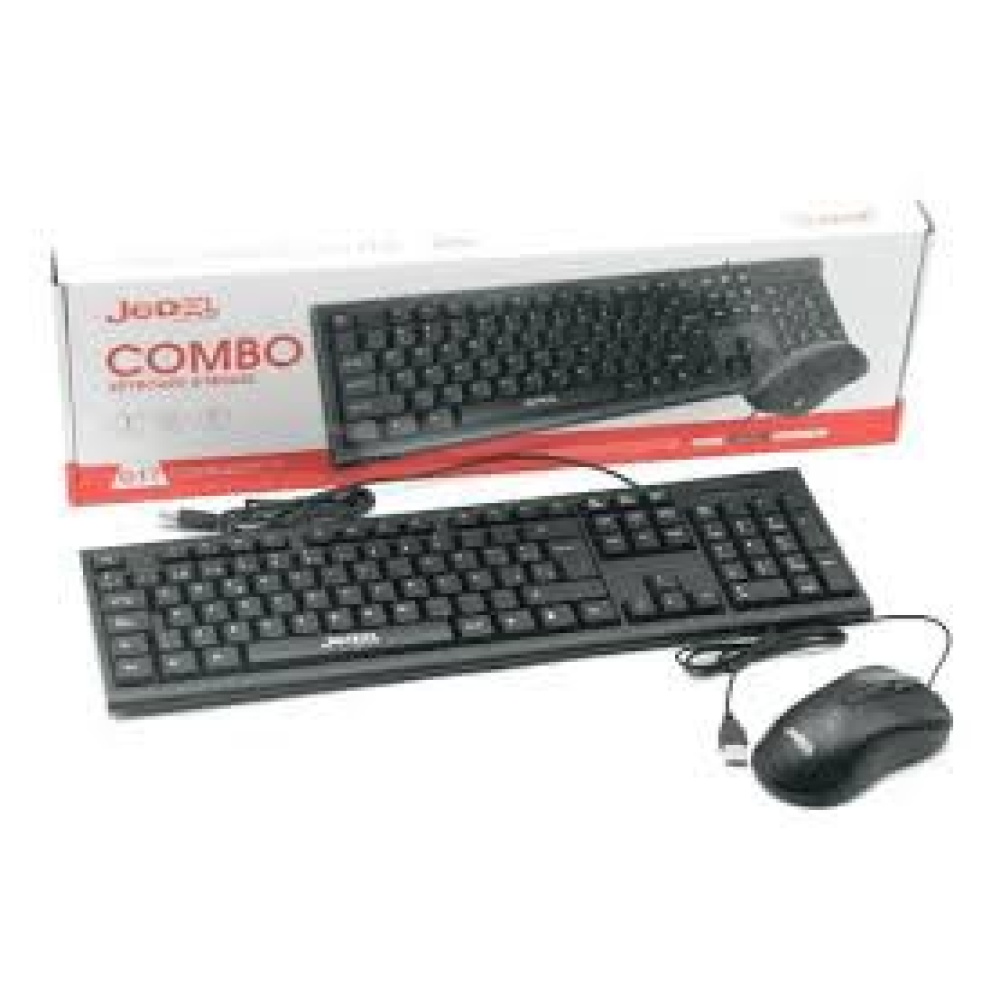 Combo Teclado Usb Jedel G17 Alámbrico Usb Color Negro