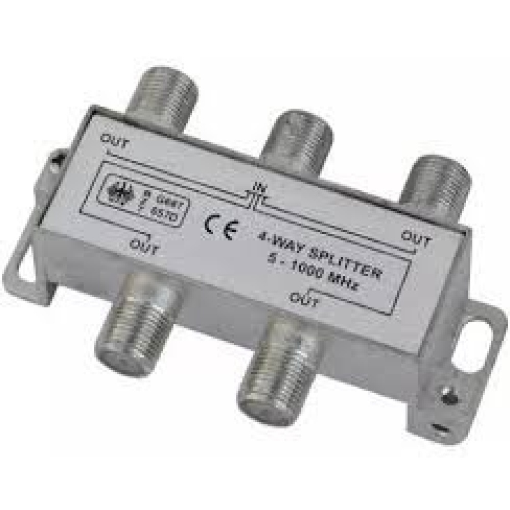 Splitter Distribuidor 4 VIAS 5-1000 MHZ Coaxial