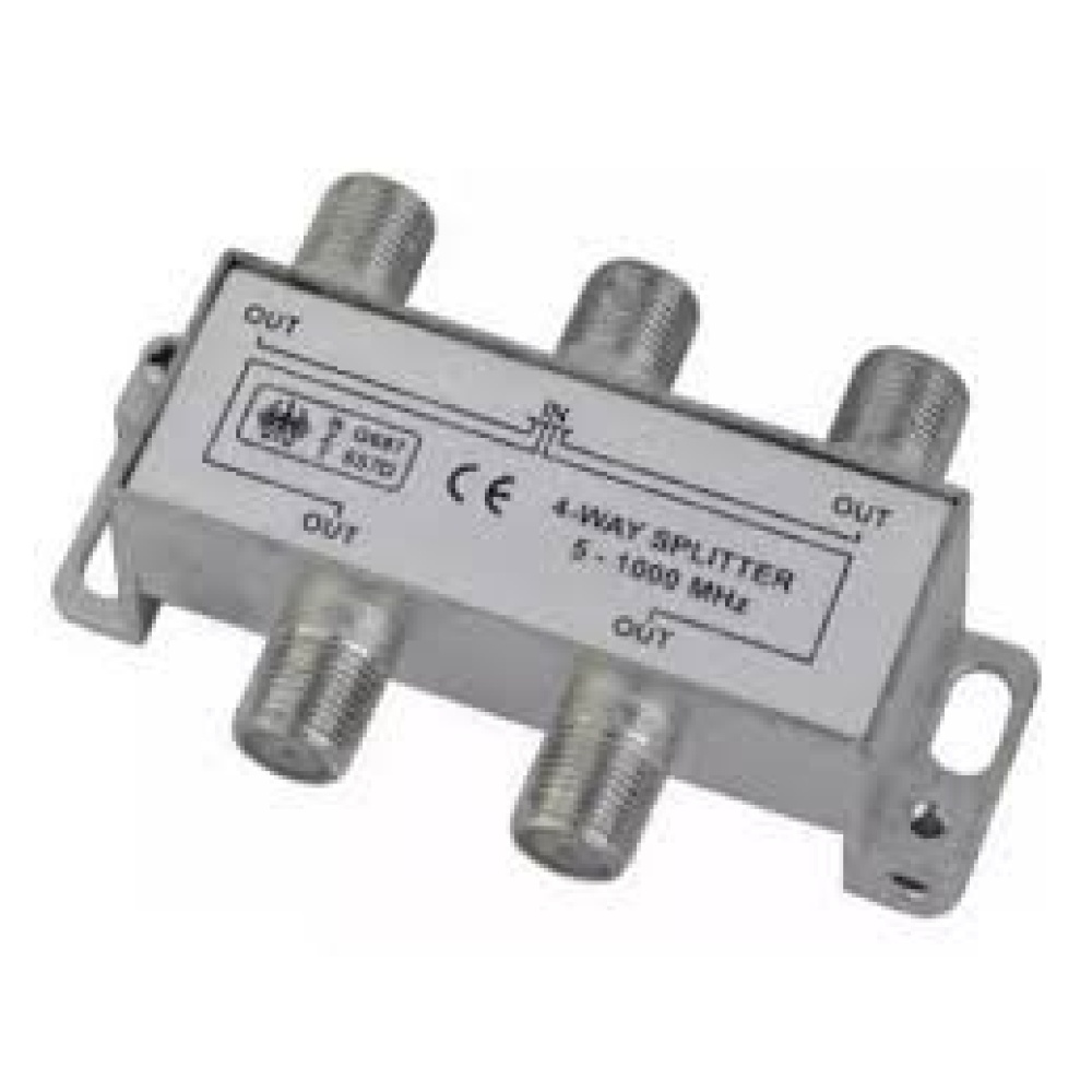 Splitter Distribuidor 4 VIAS 5-1000 MHZ Coaxial