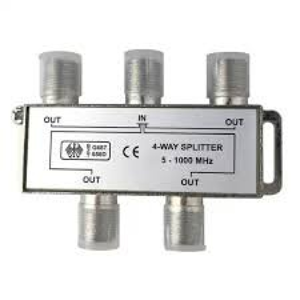 Splitter Distribuidor 4 VIAS 5-1000 MHZ Coaxial