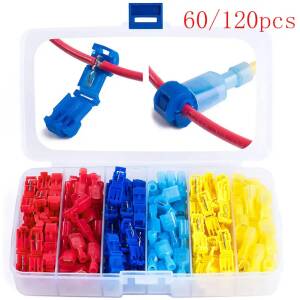Conectores Scotch Lock De Empalme Rápido De Cables Eléctricos 60 piezas