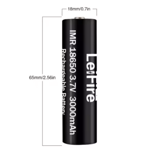 Batería Recargable 18650 de Litio Original con Punta Afilada, 3000mAh y 3.6V,
