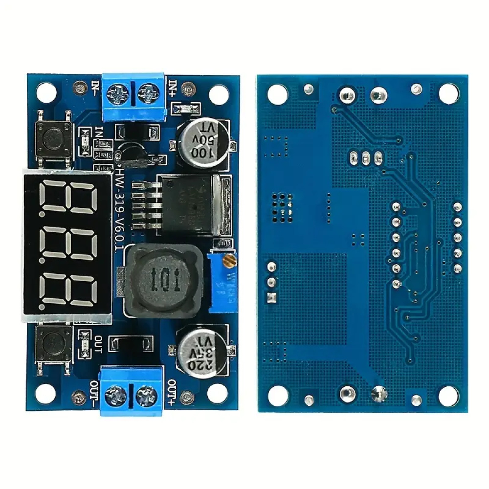 Módulo reductor ajustable de DC-DC  con voltímetro