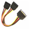 Sata 15pin Macho 2 15 Hembra Power Hdd Conector Divisor