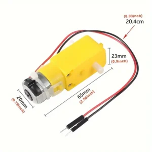 motor Caja de Engranajes Magnética TT para Motor DC, 3V-6V Doble Eje para Proyectos de Robots Arduino