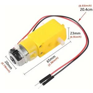 motor Caja de Engranajes Magnética TT para Motor DC, 3V-6V Doble Eje para Proyectos de Robots Arduino