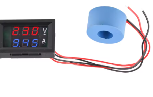 Voltímetro amperímetro digital LCD de CA de 50-500 V,  50 A,  220 V,