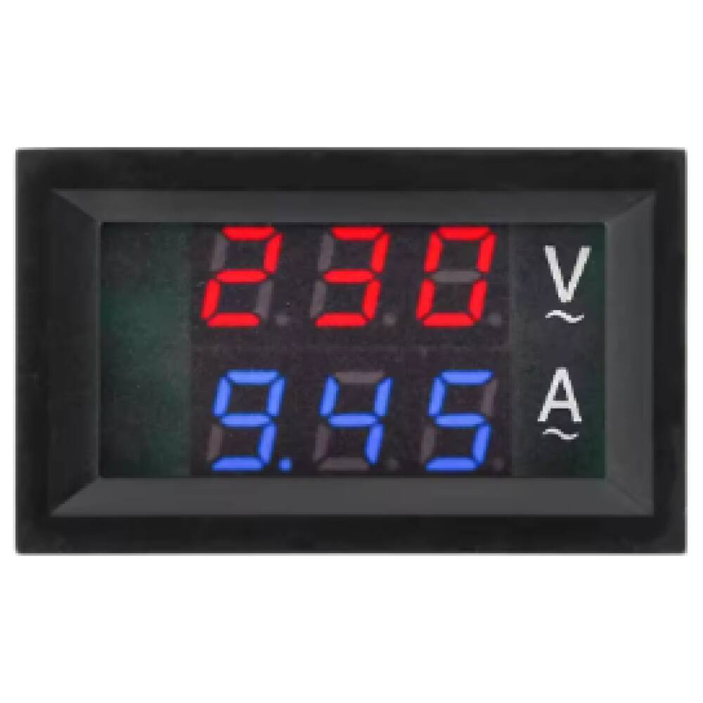 Voltímetro amperímetro digital LCD de CA de 50-500 V,  50 A,  220 V,