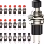 interruptor de botón momentáneo, 1A 250VAC SPST Mini interruptores